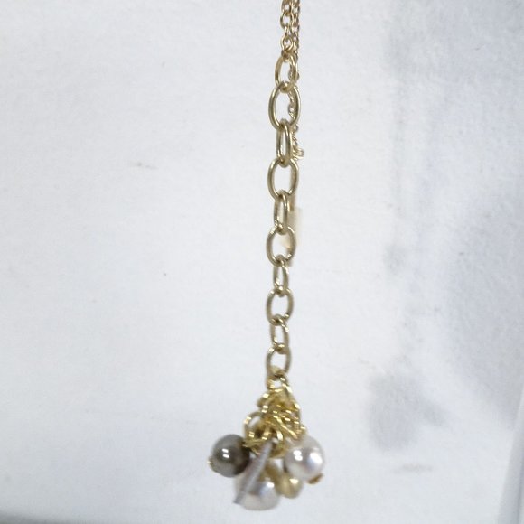 Banana Republic Metallic Bead Drop Threader Earrings NWT 45 - Picture 7 of 7